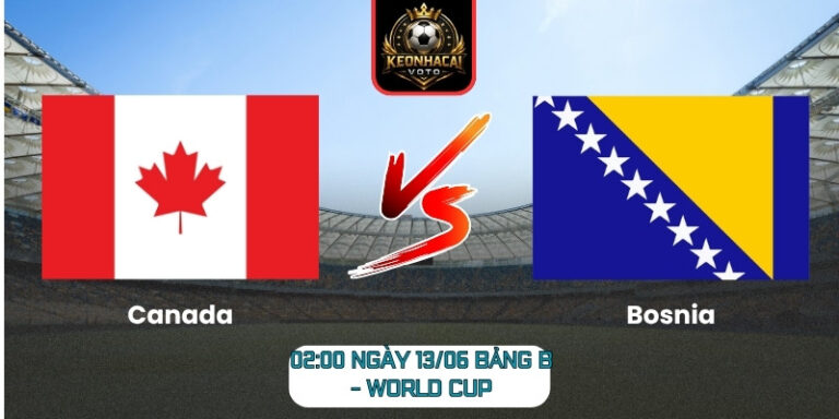 Soi Kèo Canada Vs Bosnia 02:00 Ngày 13/06 (Bảng B - World Cup) 2 Canada vs Bosnia